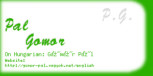 pal gomor business card